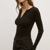 Lara Bodysuit in Black Bayse Brand