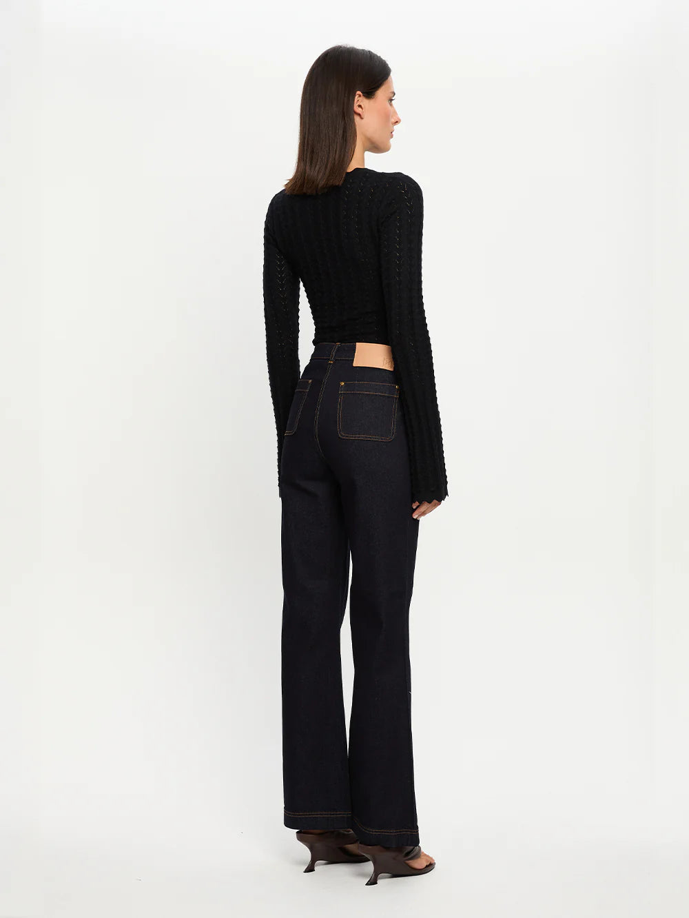 Logan Knit Top in Black Kivari