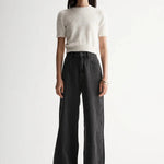 Mochi Knit Tee in White Elka Collective