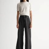 Mochi Knit Tee in White Elka Collective