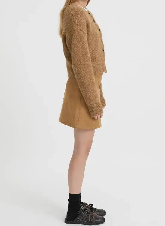 Marlo Cardigan in Camel Blanca