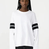 Boxy Rib Insert L/S T Shirt BASSIKE