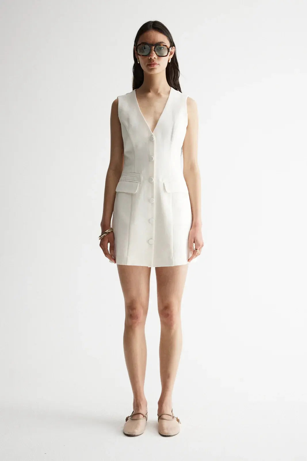 Ira Dress in Ivory Elka Collective