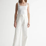 Apollo Jean in White Elka Collective