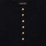Alessia Long Sleeve Tee in black Anine Bing