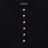 Alessia Long Sleeve Tee in black Anine Bing