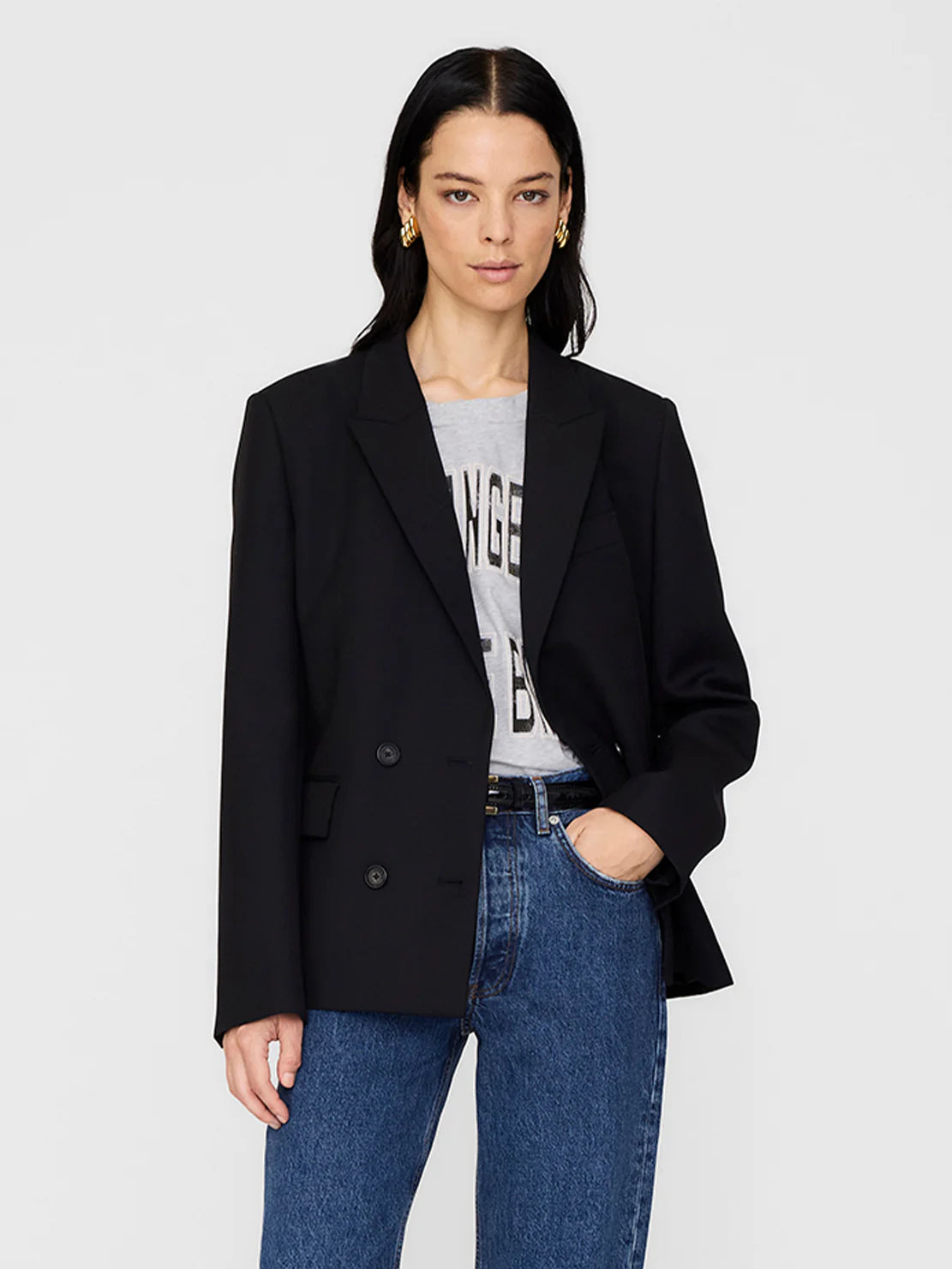 Evalyn Blazer in Black Anine Bing