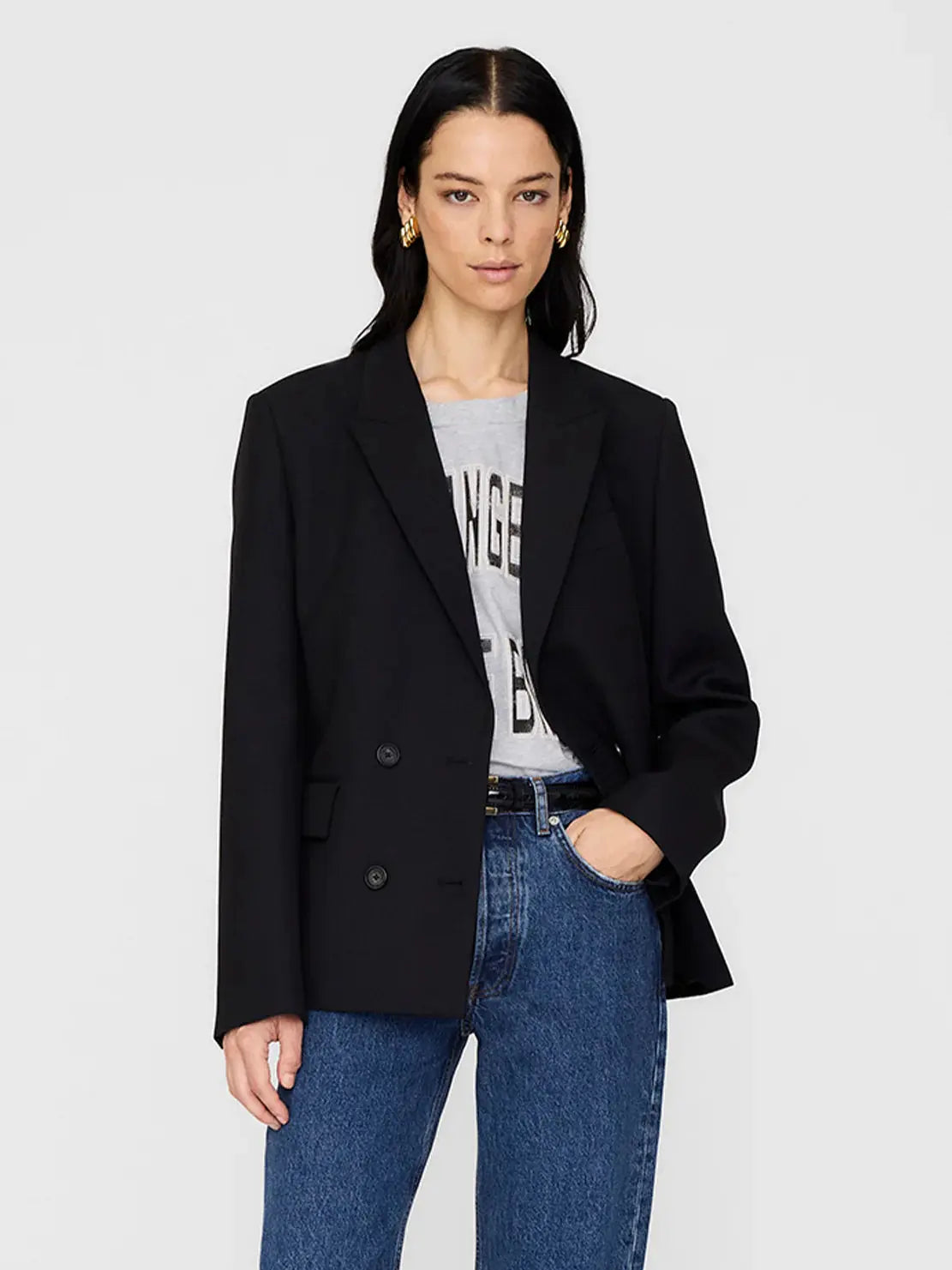 Evalyn Blazer in Black Anine Bing