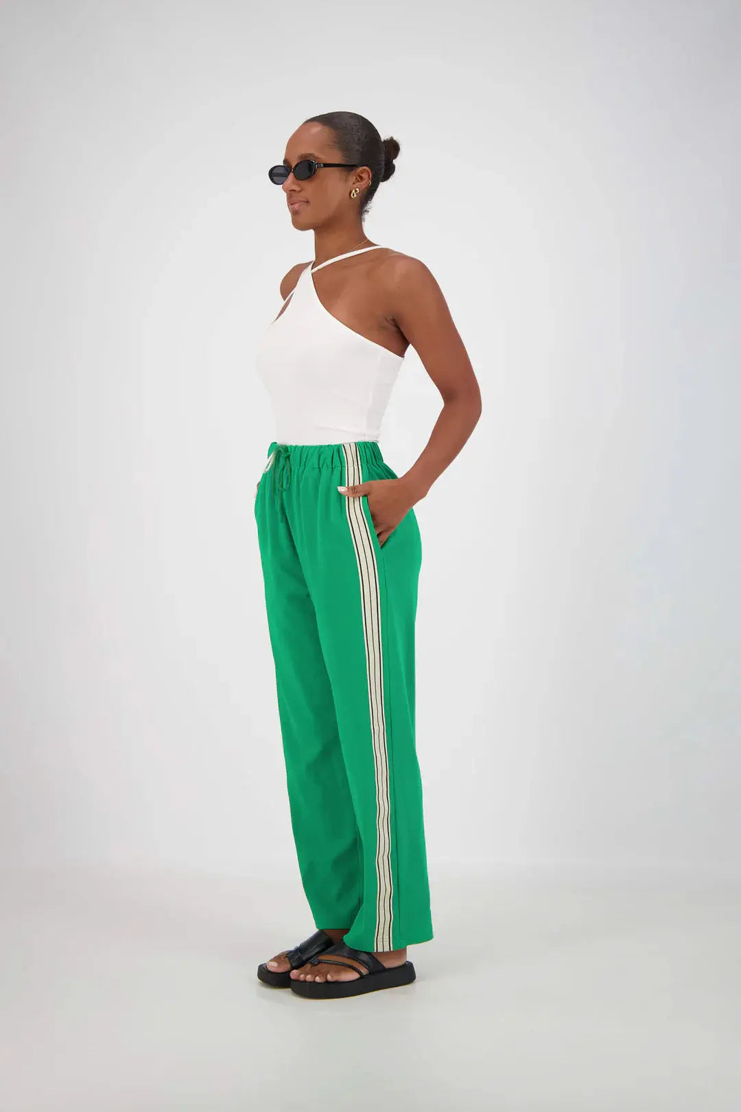 Panarea Pant in Green Jasmine Alexa