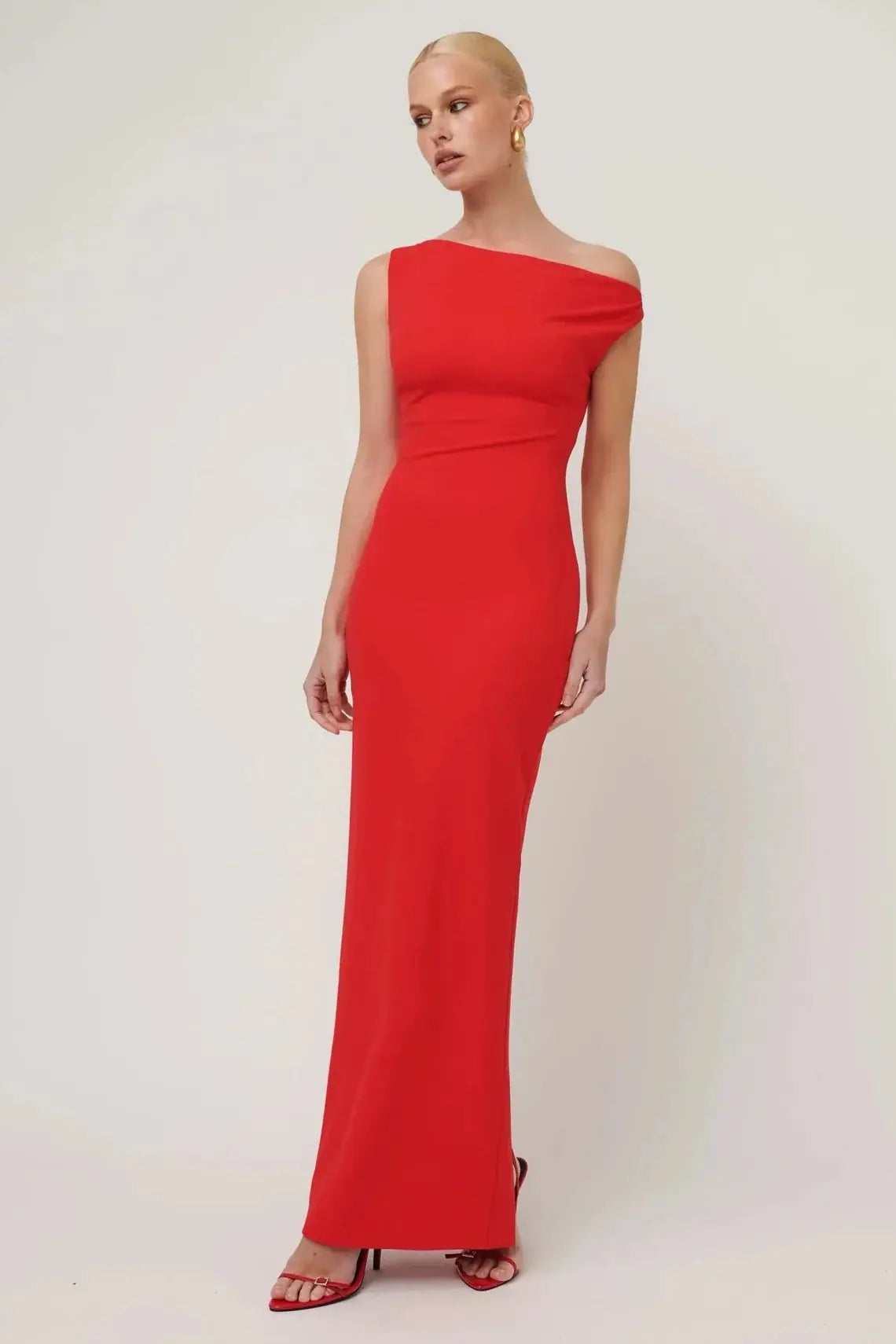 Inaya Gown in Cherry Red Effie Kats