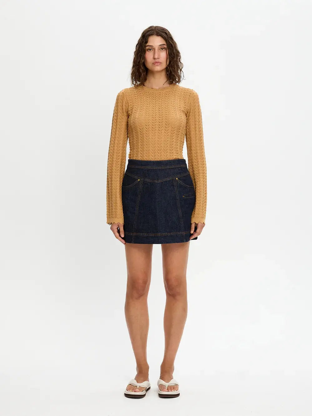 Immy Denim Mini Skirt Kivari