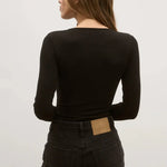 Lara Bodysuit in Black Bayse Brand