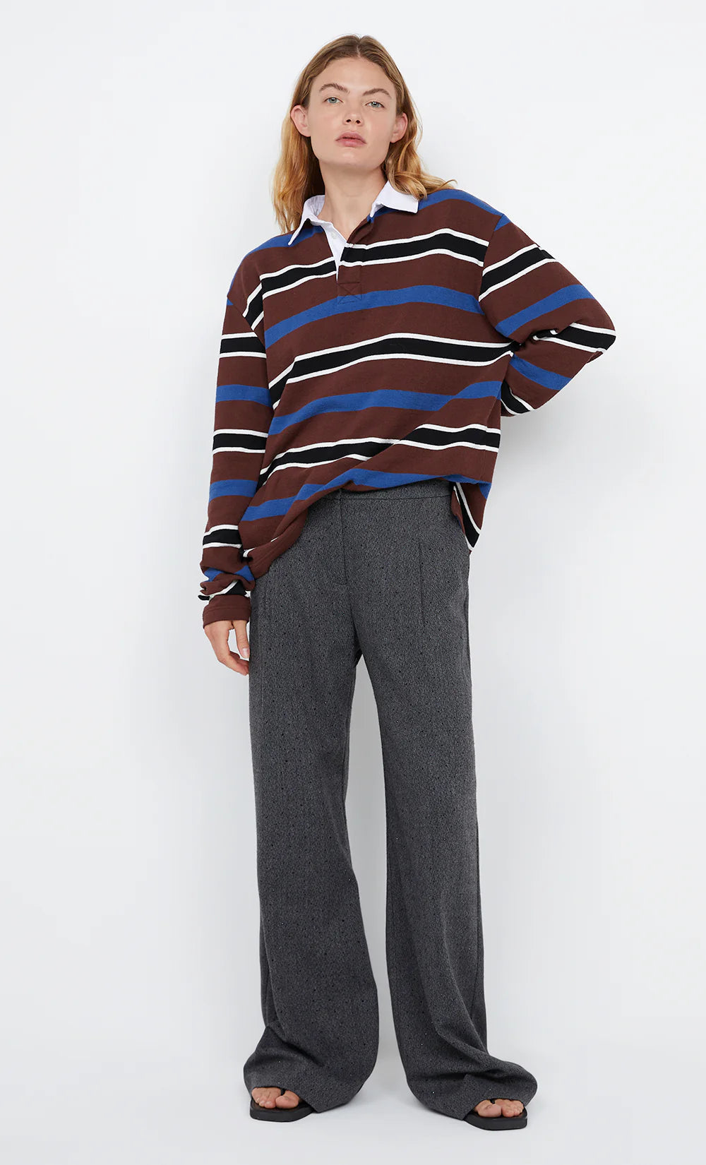 Kylo Jersey in Plum Indigo Stripe Bec and Bridge