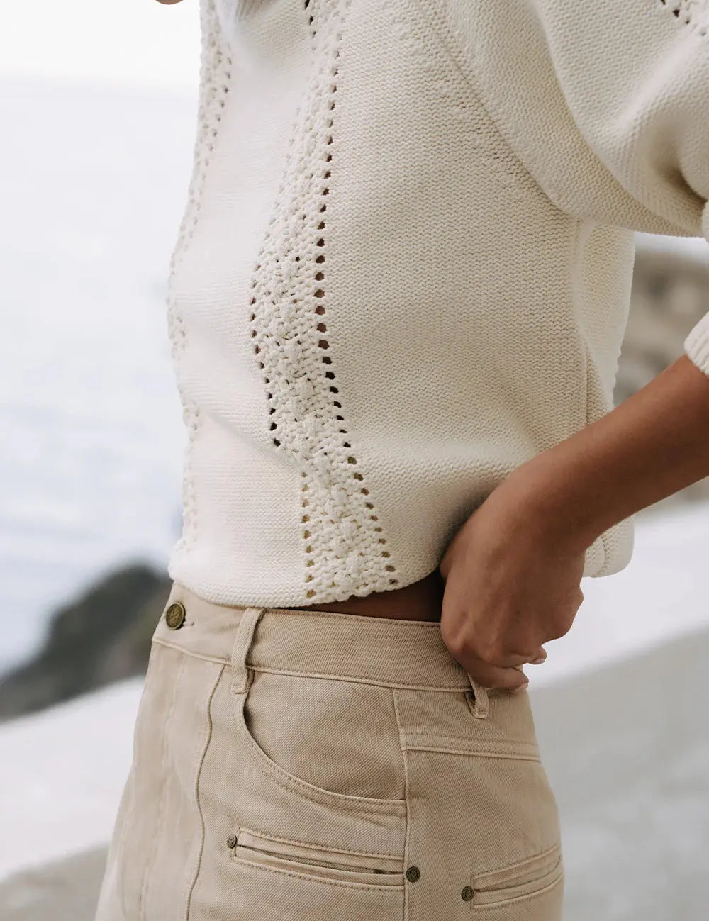 Tahlia Knit in Cream Kivari