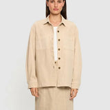 Evie Denim Shirt in Sand Kivari