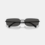 Prada Rectangular Metal Sunglasses Prada