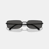 Prada Rectangular Metal Sunglasses Prada