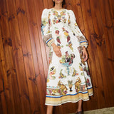 Mercado Midi Dress Alemais