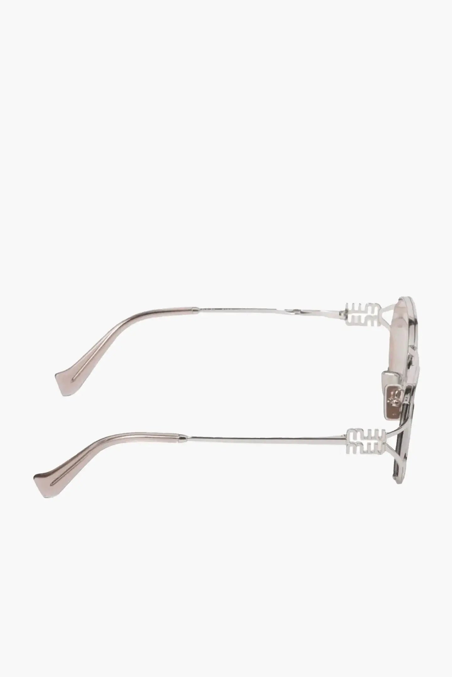 Logo Metal Oval Sunglasses by Miu Miu Miu Miu