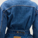 Violet Denim Jacket in Denver Blue