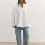 Avoca Shirt in White Bayse Brand