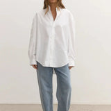 Avoca Shirt in White Bayse Brand