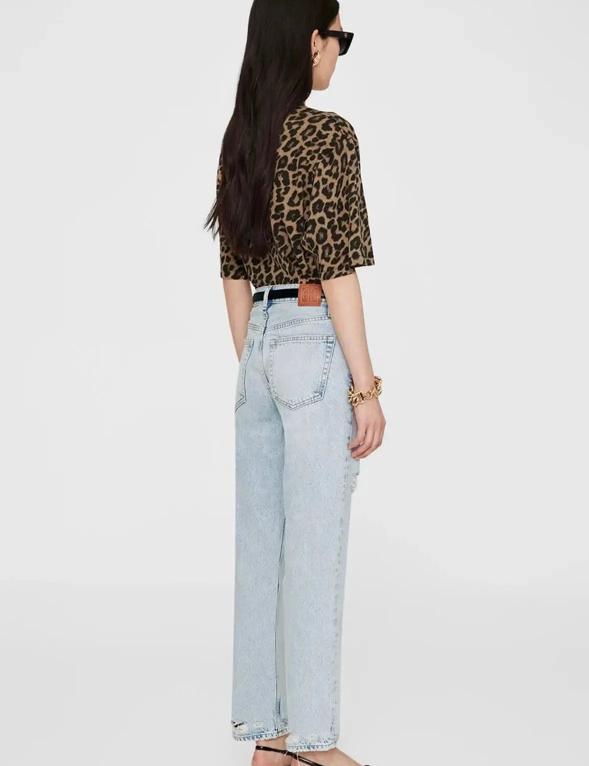 Avi Tee in Leopard Anine Bing