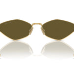Miu Miu 562ZS in Gold/Dark Brown Miu Miu