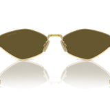 Miu Miu 562ZS in Gold/Dark Brown Miu Miu