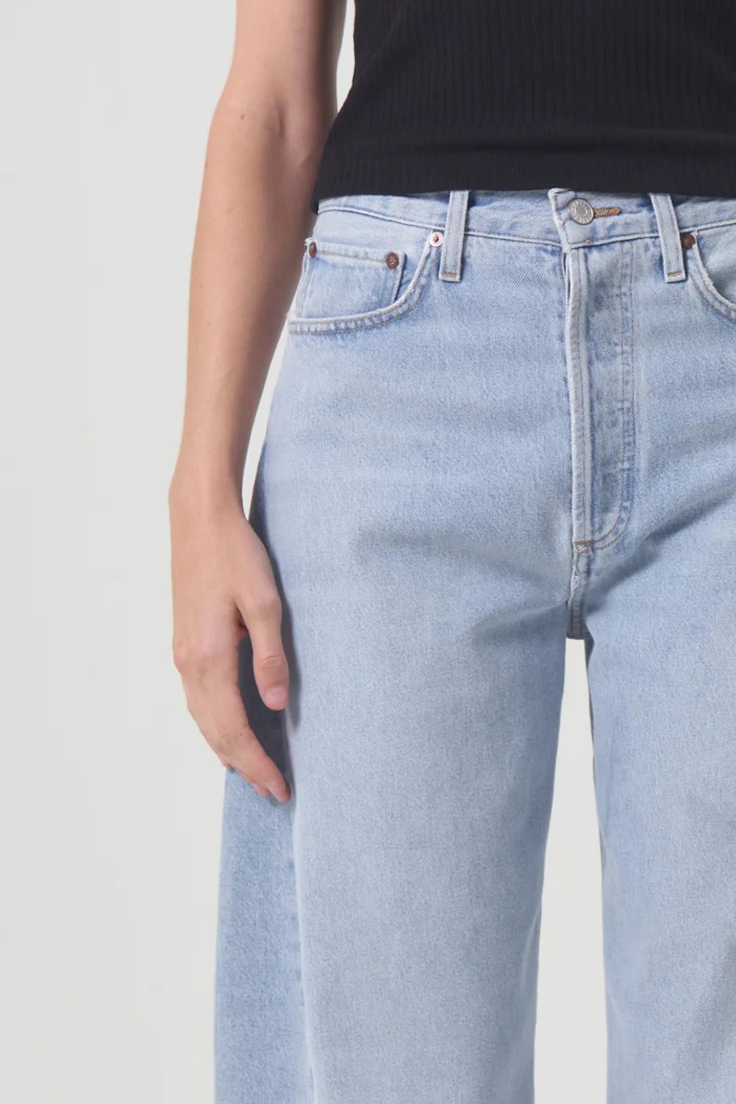 Luna Pieced Jean in Void AGOLDE