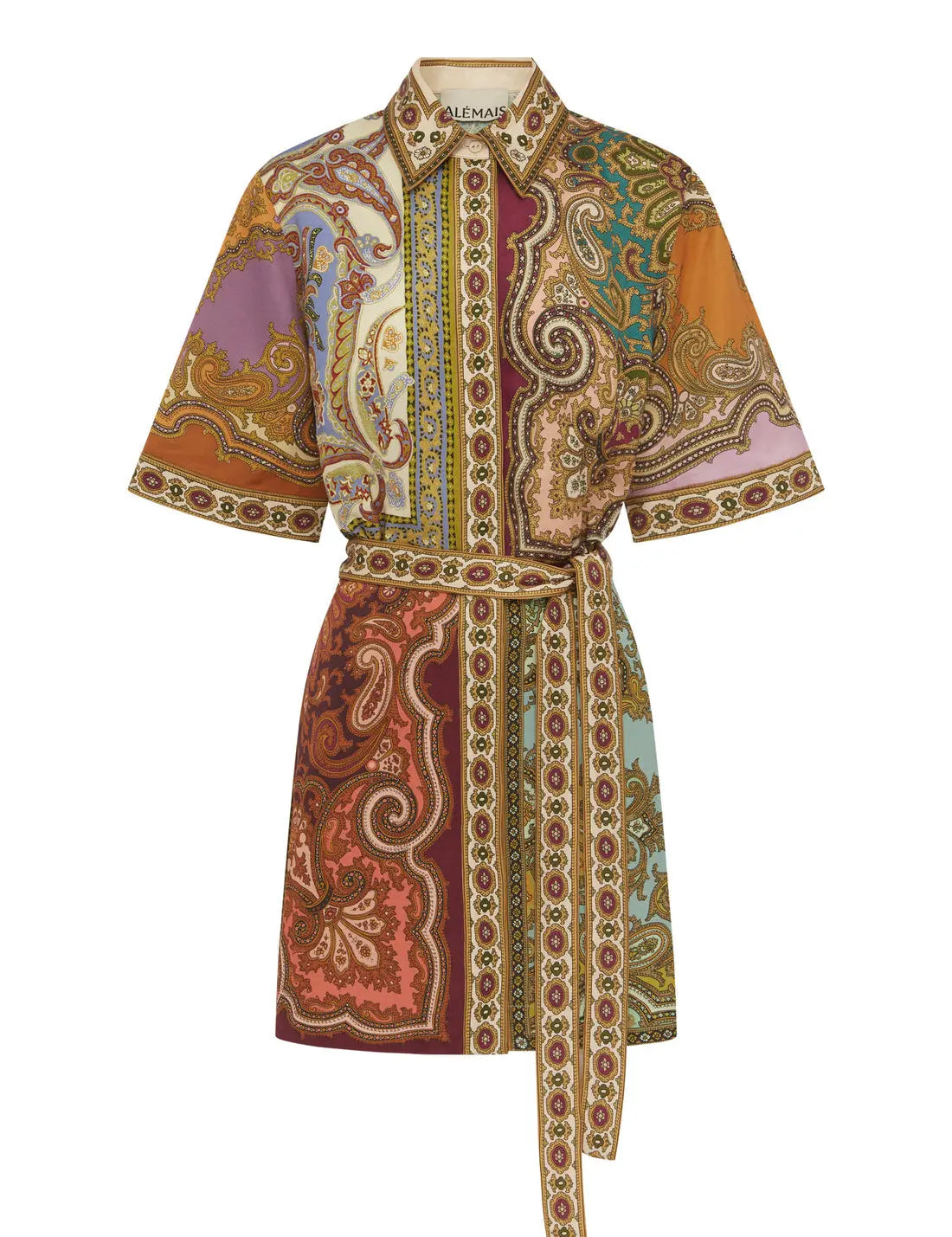 Clemenza Spliced Mini Dress Alemais