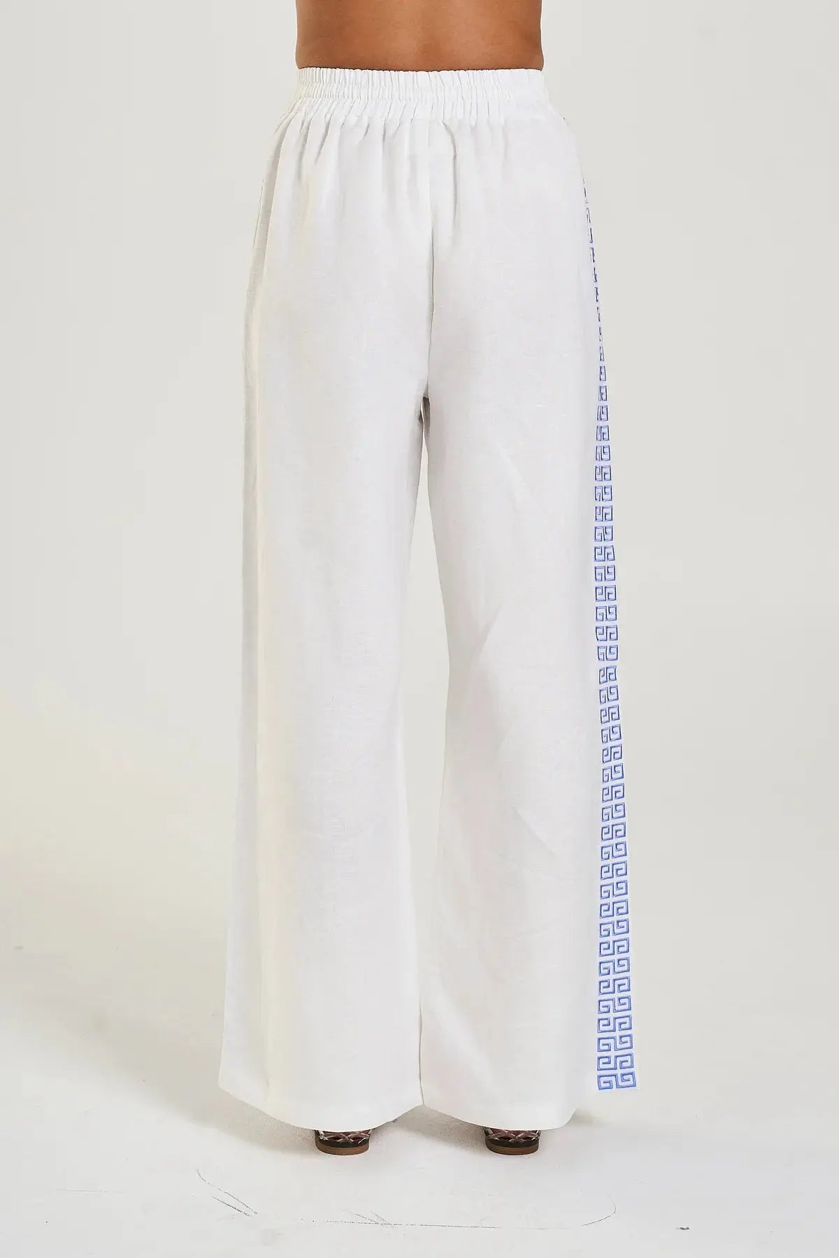 Wide Leg Pant in White Summi Summi