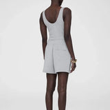 Kam Short Monogram in Heather Grey Anine Bing