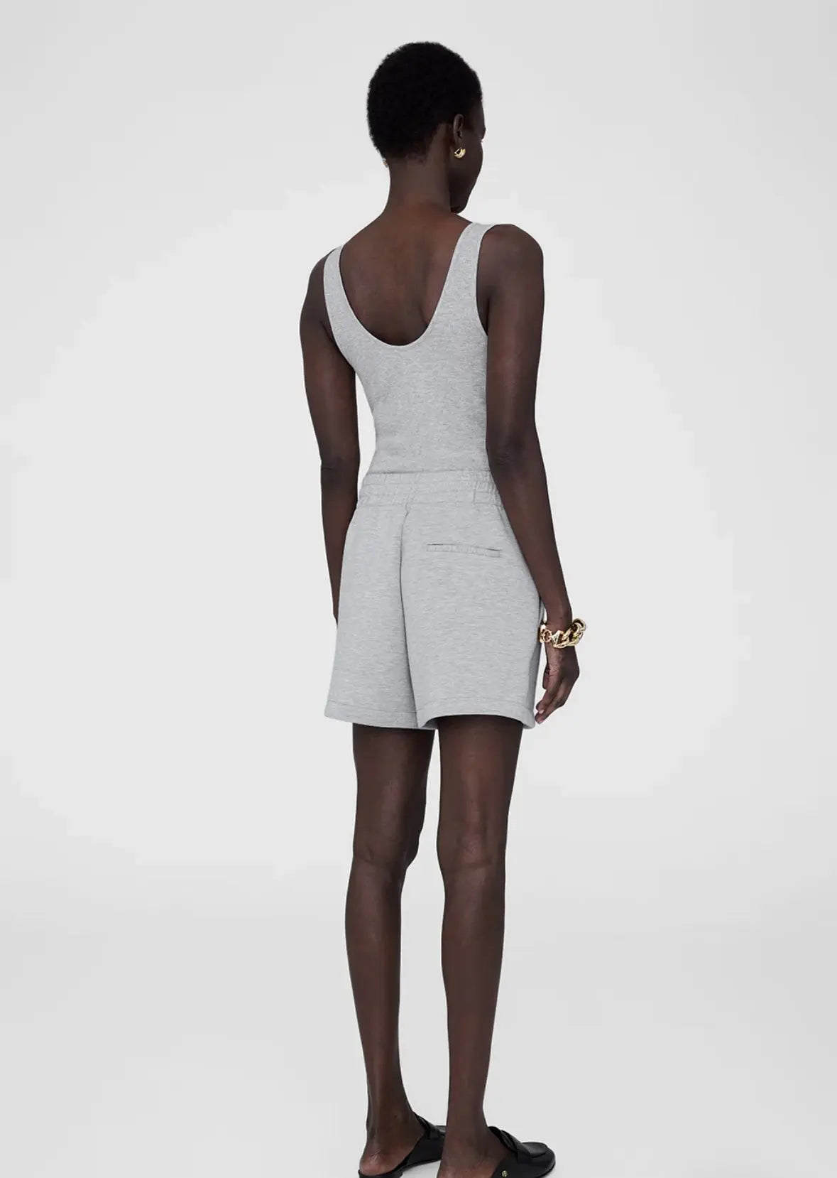 Kam Short Monogram in Heather Grey Anine Bing