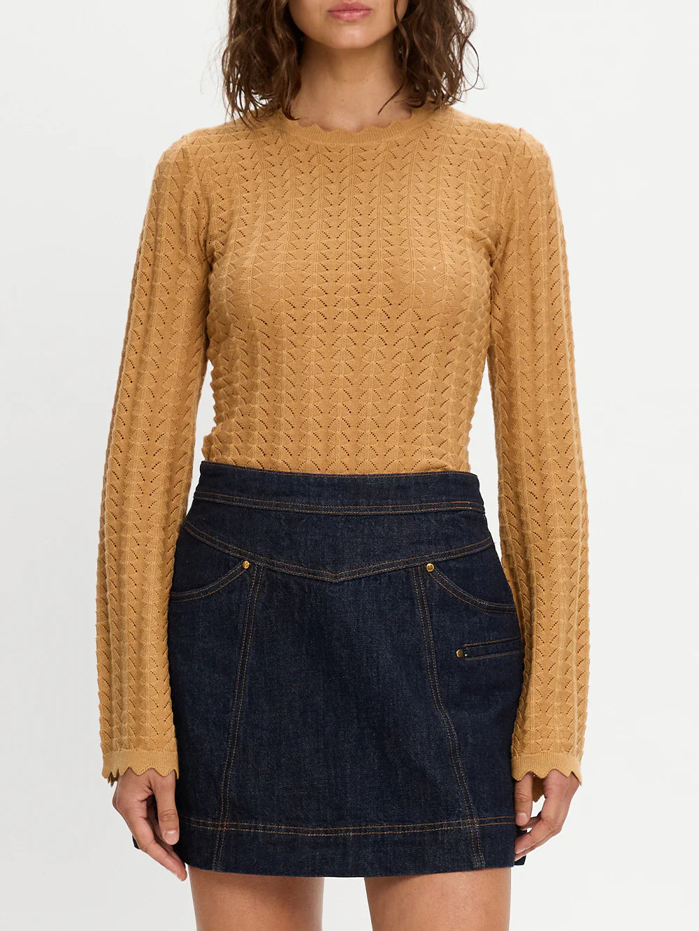 Immy Denim Mini Skirt Kivari