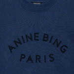 Jaci Sweatshirt Paris in Washed Navy Anine Bing