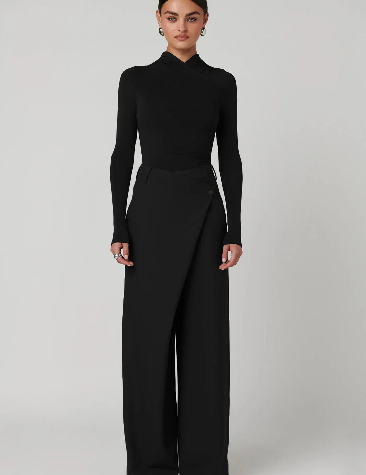 Amrita Bodysuit in Black Bayse Brand