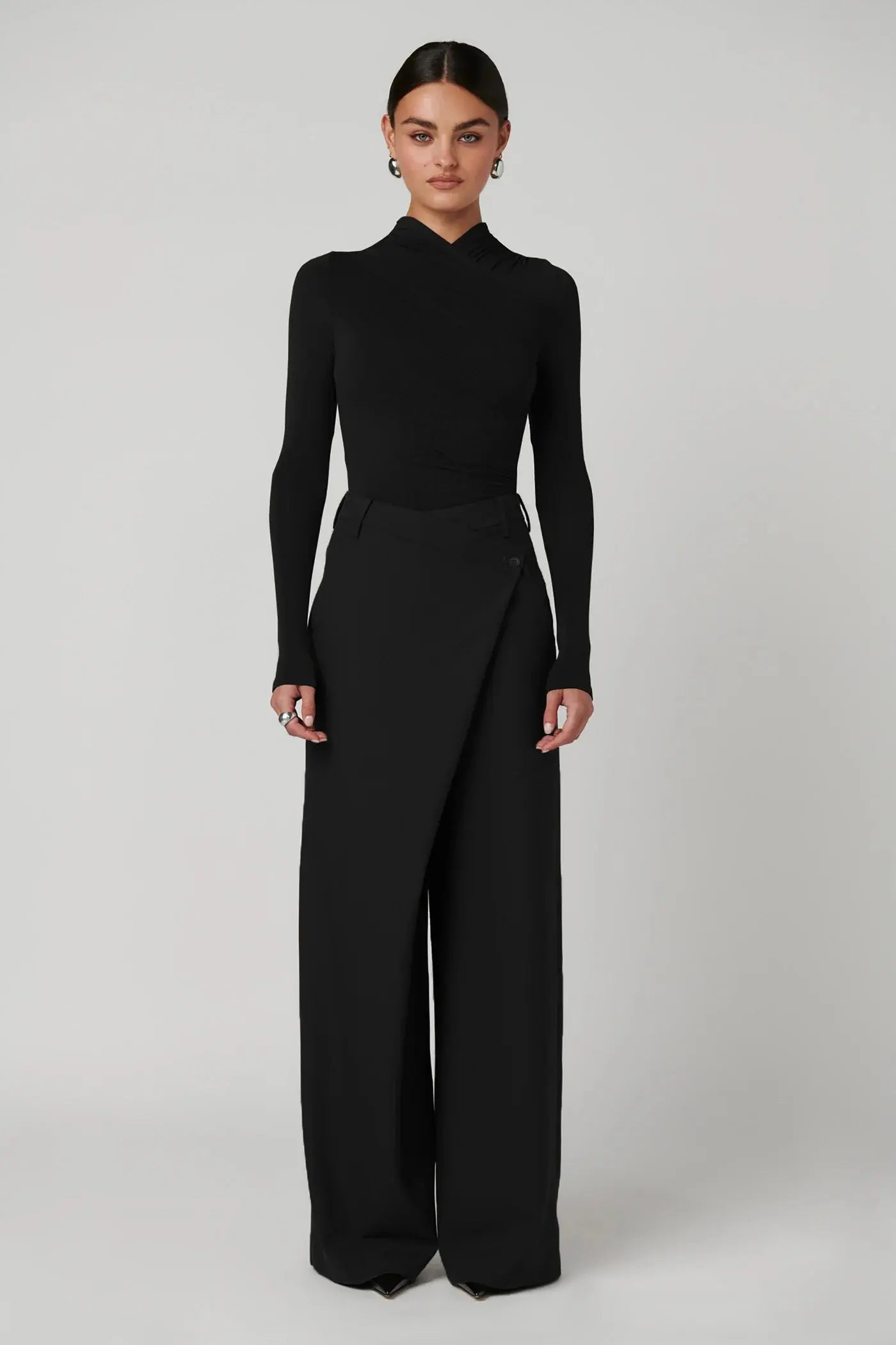 Amrita Bodysuit in Black Bayse Brand