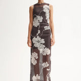 Lillian Maxi Dress in Chocolate