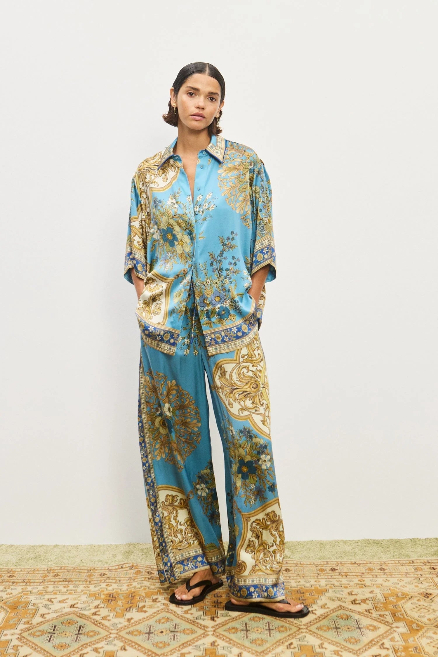 Cassie Silk Pant Alemais