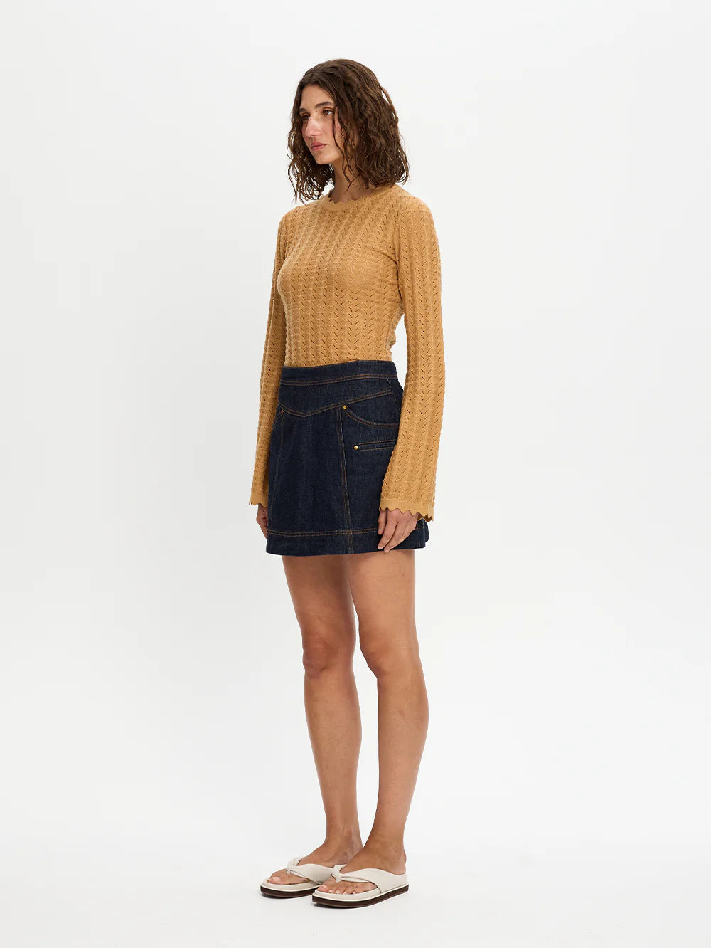 Immy Denim Mini Skirt Kivari