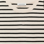 Myers Cropped Tee in Striped French Terry Anine Bing