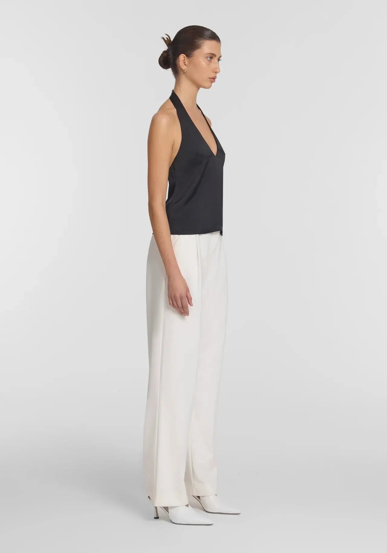 Evian Halter Top in Black Viktoria + Woods