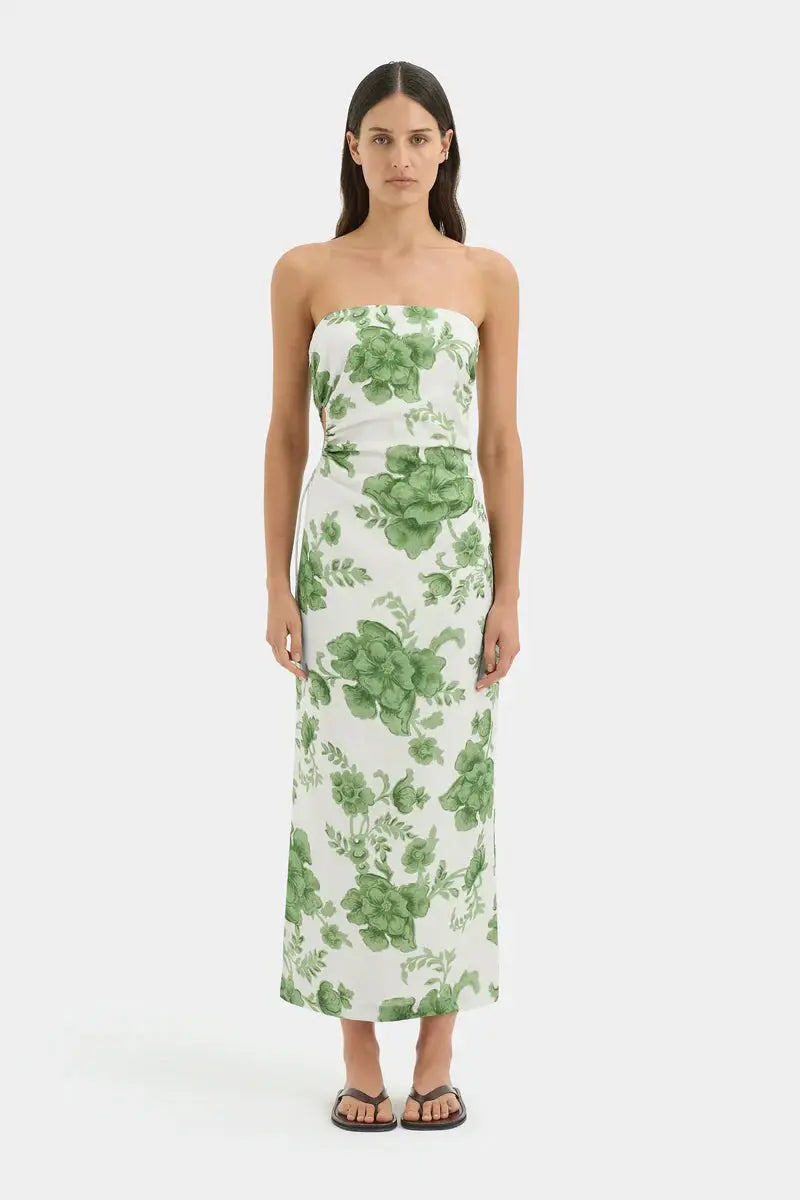 Gardella Strapless Midi Dress Sir.