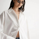 Carter Shirt in White Elka Collective