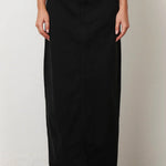 Hudson Maxi Skirt in Overdyed Black