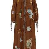 Laurence Tie Front Shirtdress