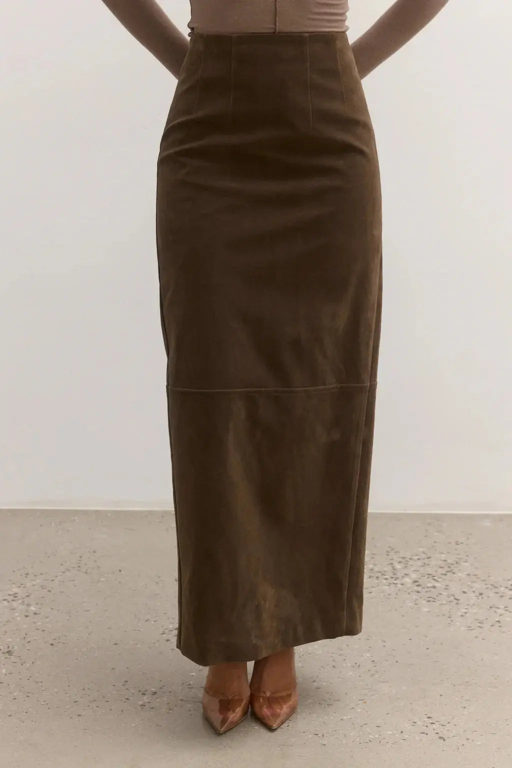 Shyla Skirt in Saddle Bayse Brand
