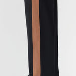 Twill Striped Detail Pant in Black and Argan Bassike