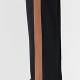 Twill Striped Detail Pant in Black and Argan Bassike